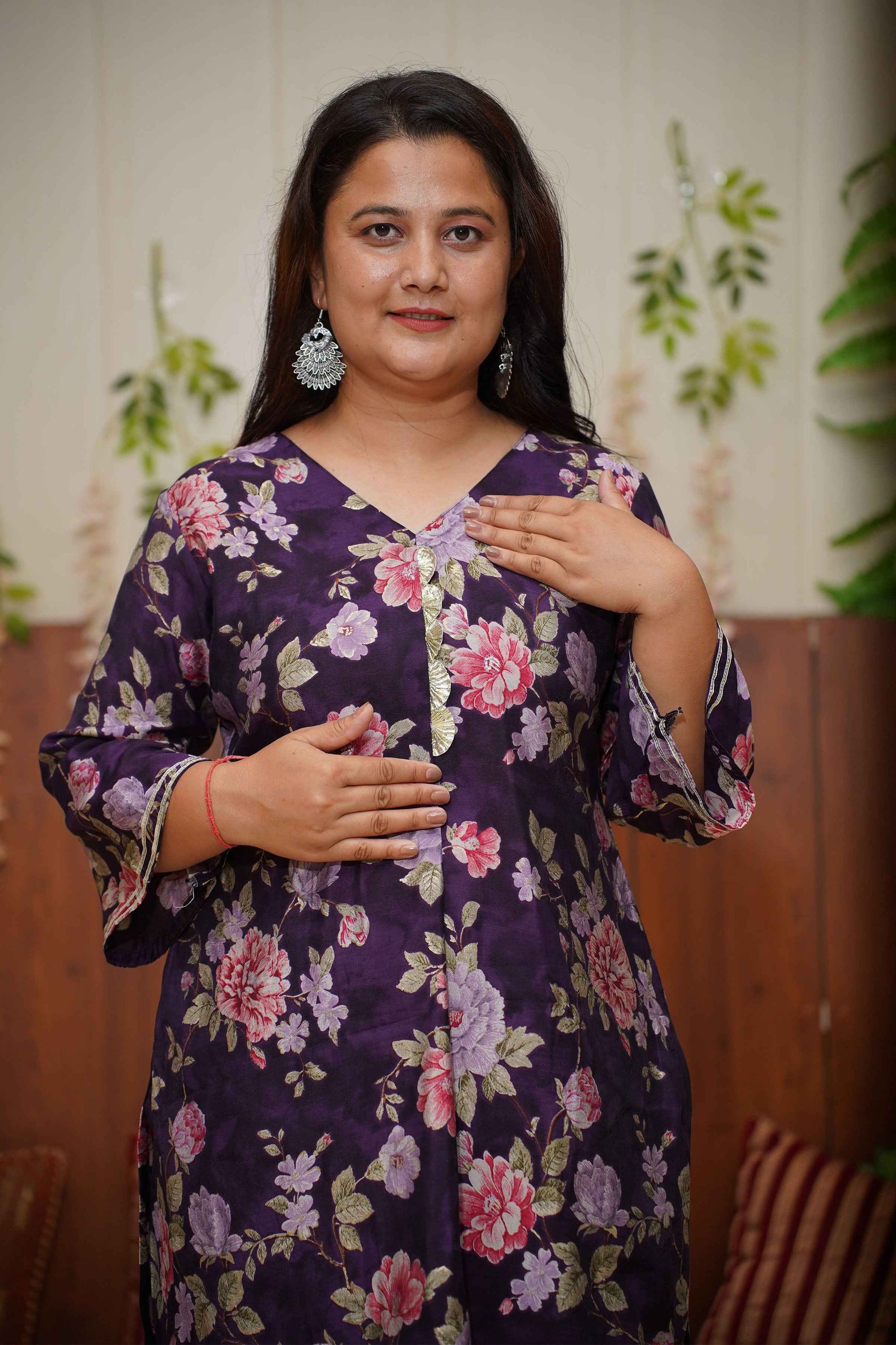 Purple Mystic Modal Co-ord Set