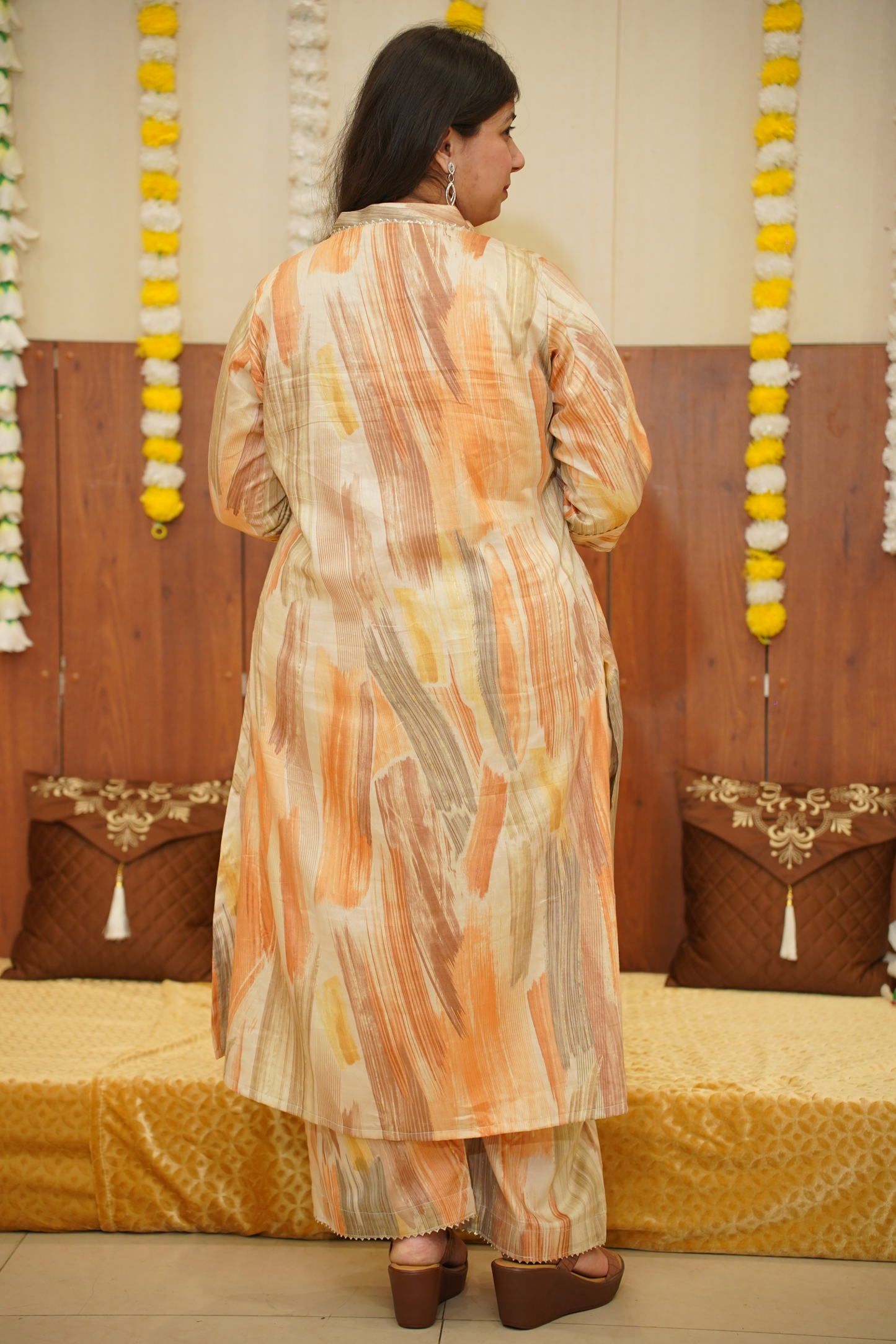 Earthy Peach Co-ord Suit Set
