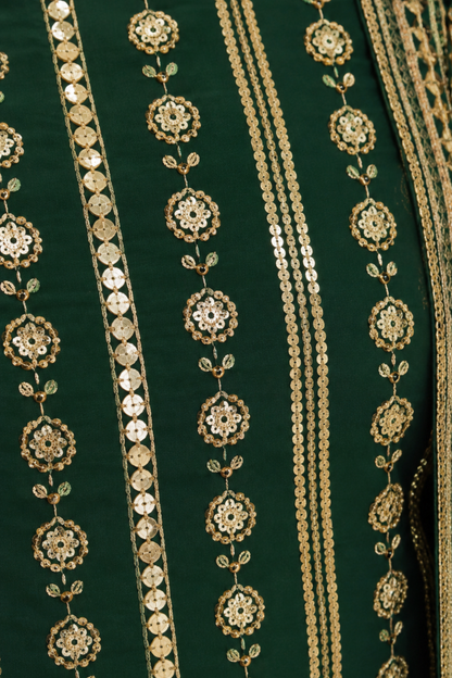 Aurora Forest Embroidered Georgette Suit