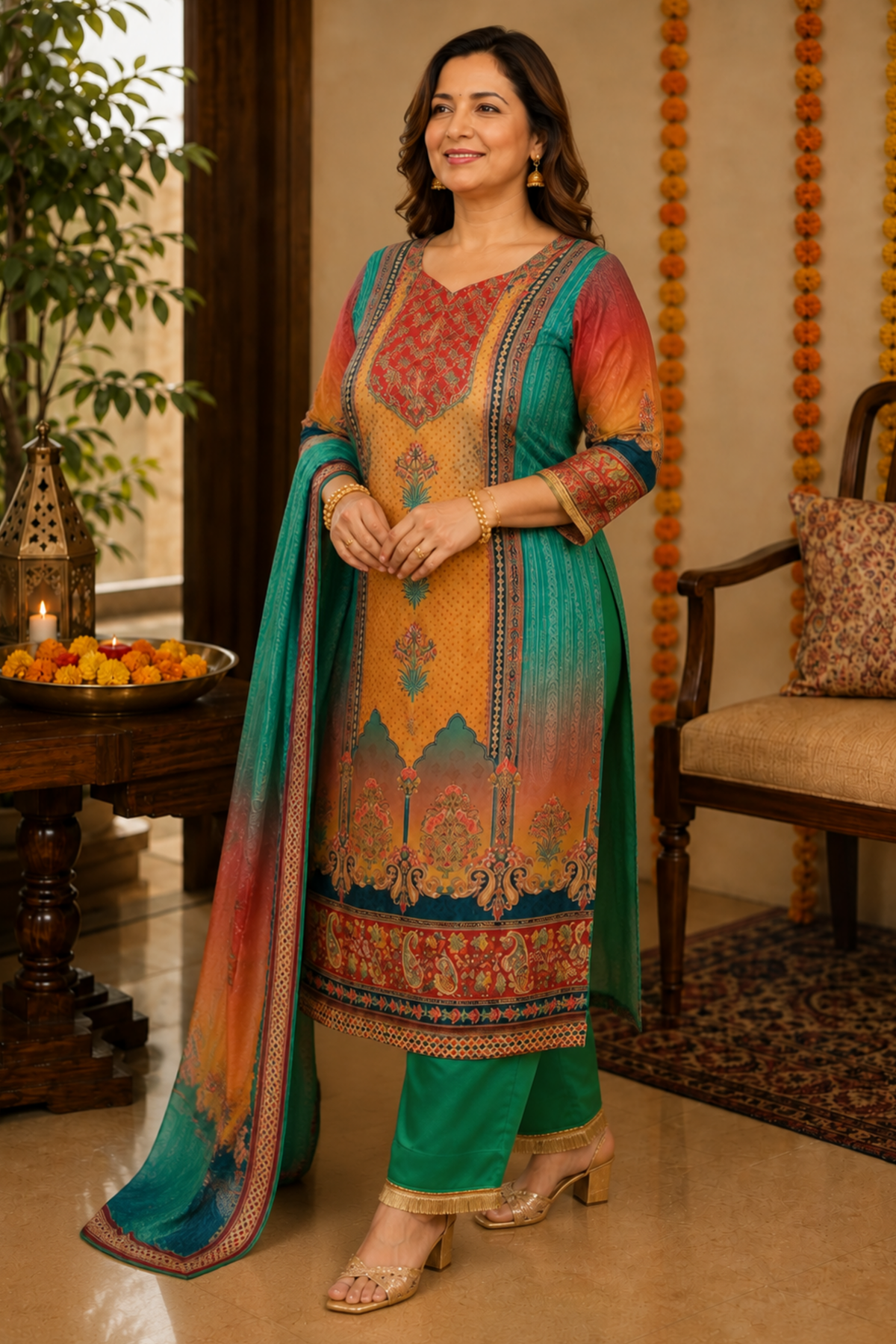 Haril Pichkari Karachi Suit Set