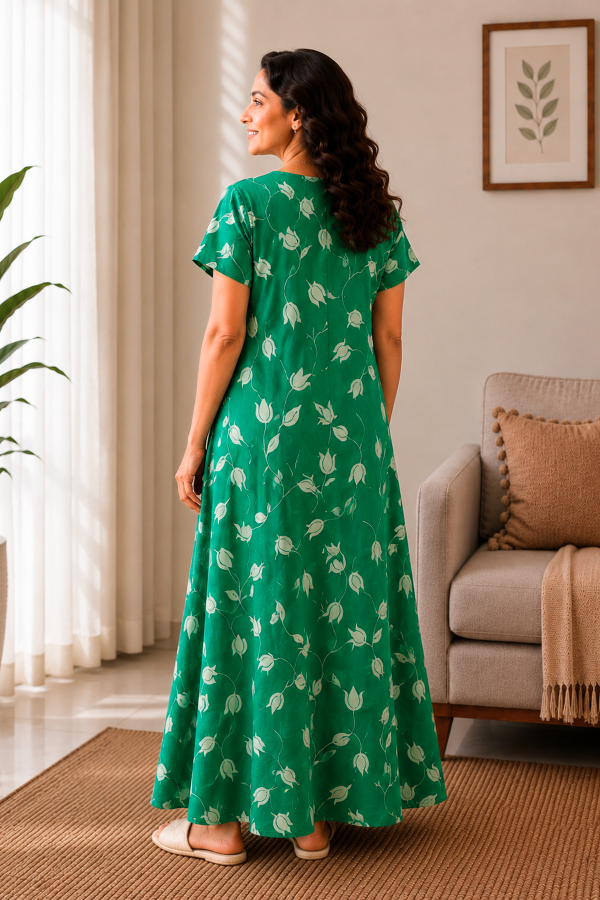 Emerald Ease Rayon Night Gown