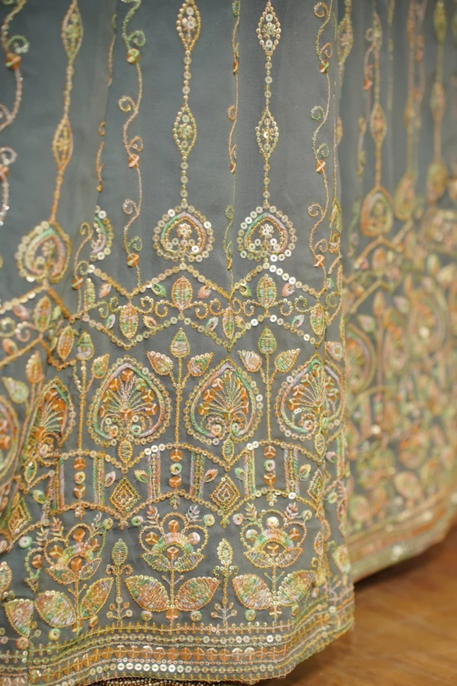 Opaline Mirage Embroidered Dress With Dupatta