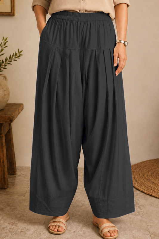 Dark Grey Rayon Farshi Salwar