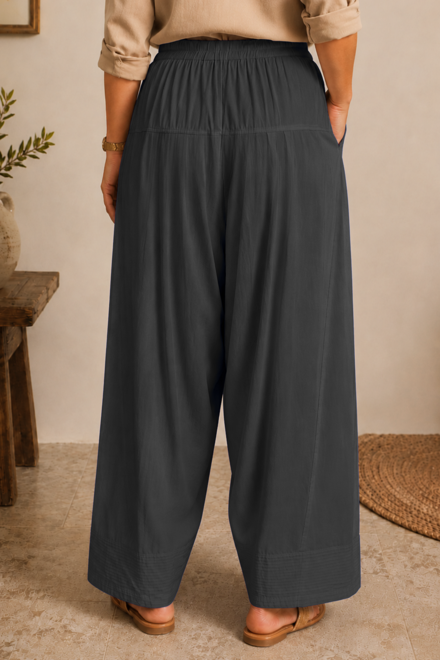 Dark Grey Rayon Farshi Salwar