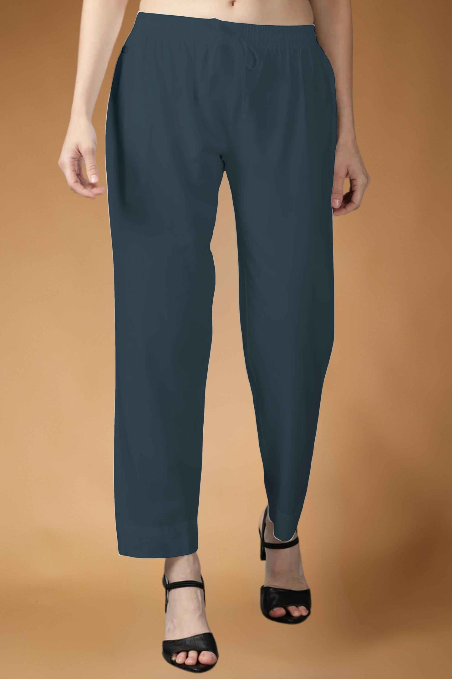Grey Rayon Kurti Pant