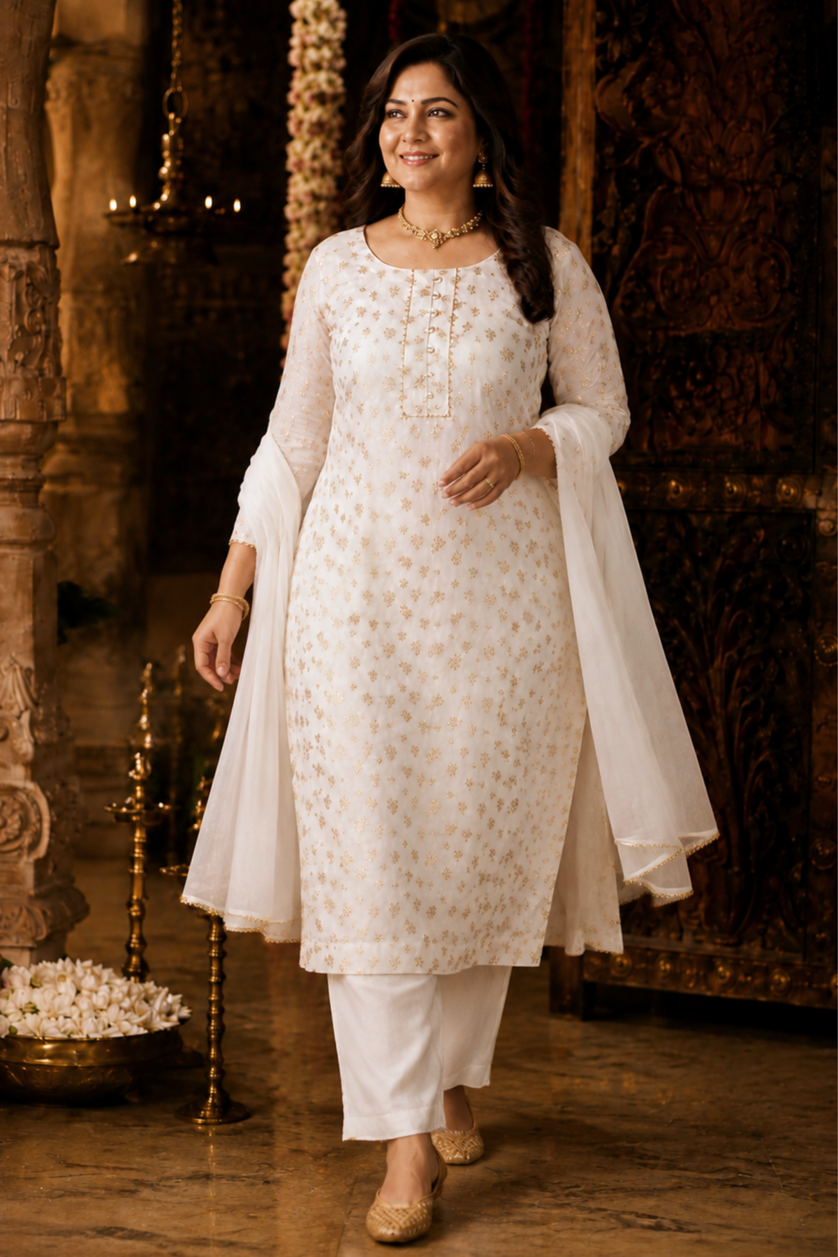 Banhi Jacquard Silk Suit Set