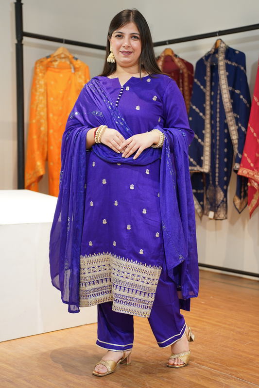 Jamuni Shaam Embroidered Fancy Suit