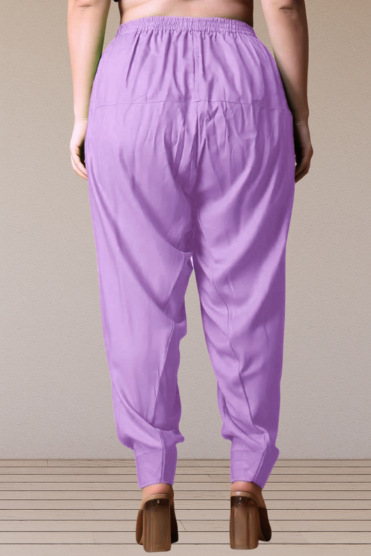 Lavender Rayon Classic Salwar With Pocket