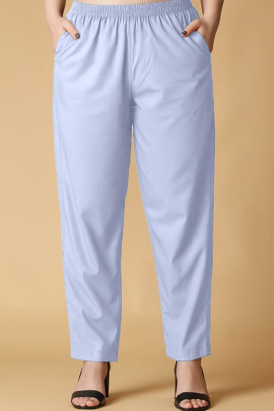 Light Lavender Cotton Kurti Pant