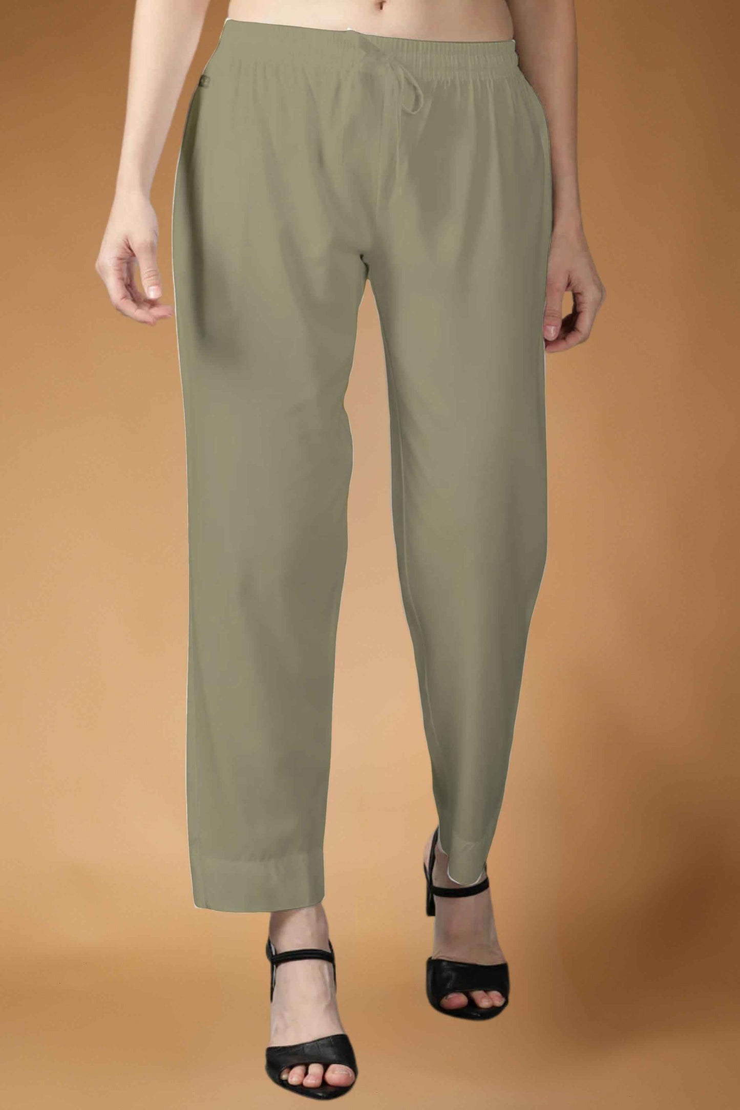 Light Taupe Rayon Kurti Pant
