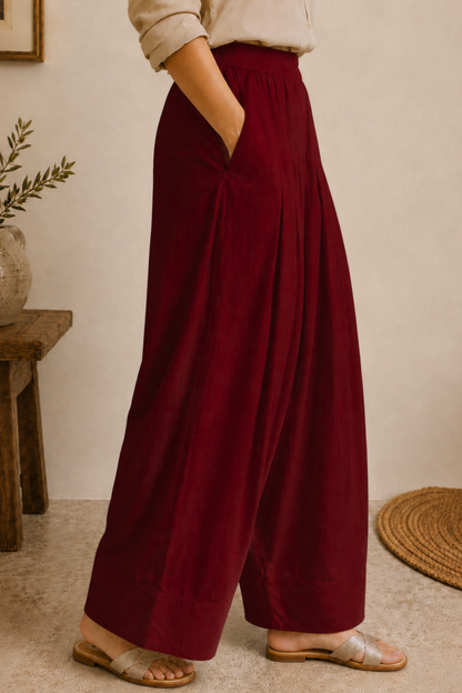 Maroon Rayon Farshi Salwar