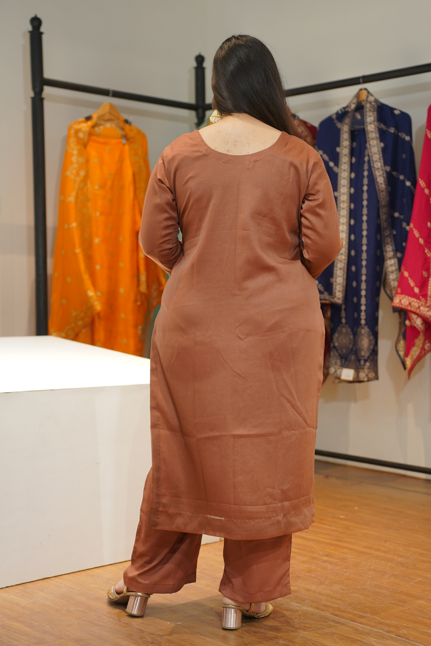 Masala Chai Embroidered Fancy Suit