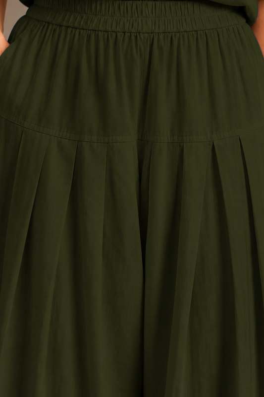 Mehandi Green Rayon Farshi Salwar