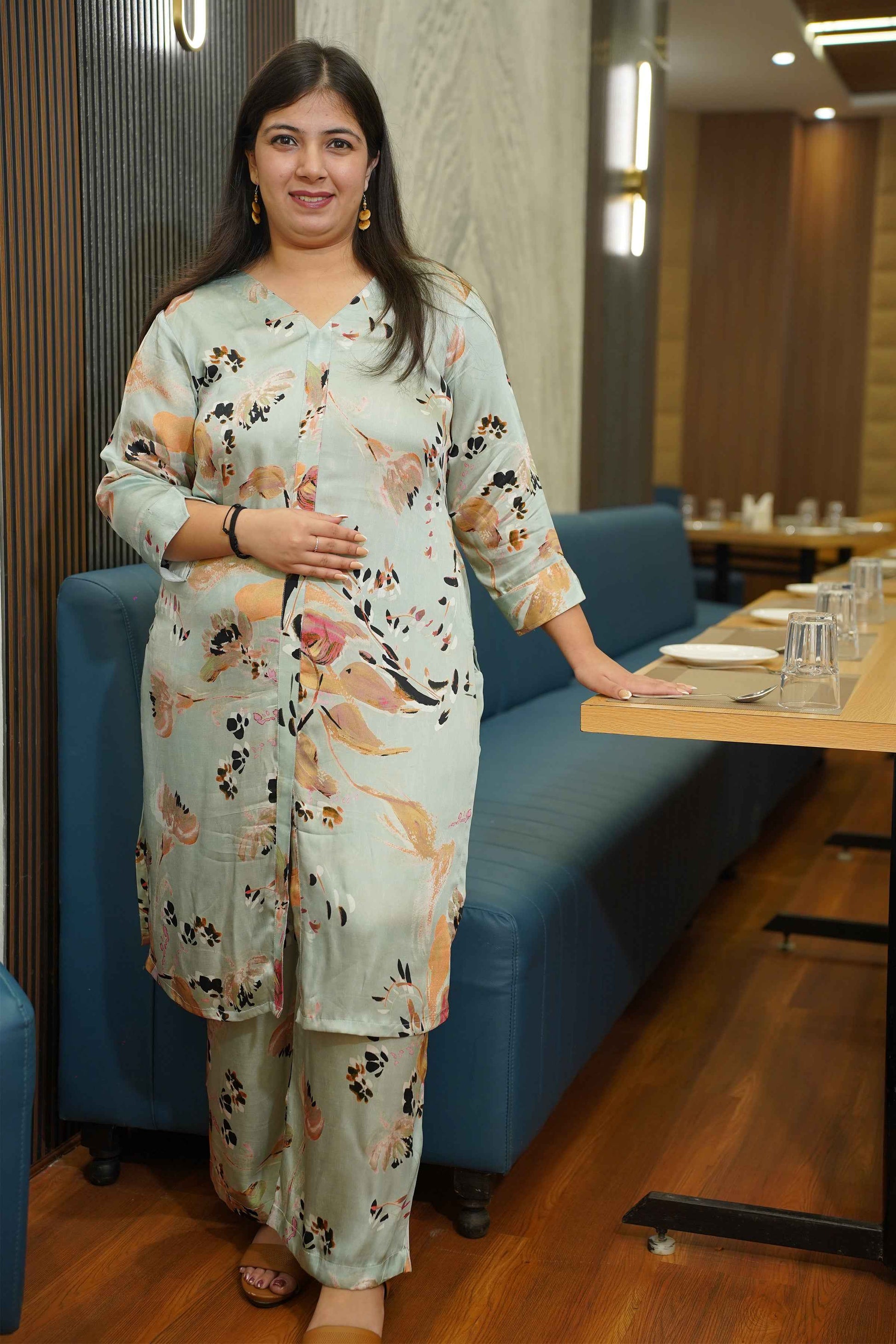 Mint Mirage Co-ord Suit Set