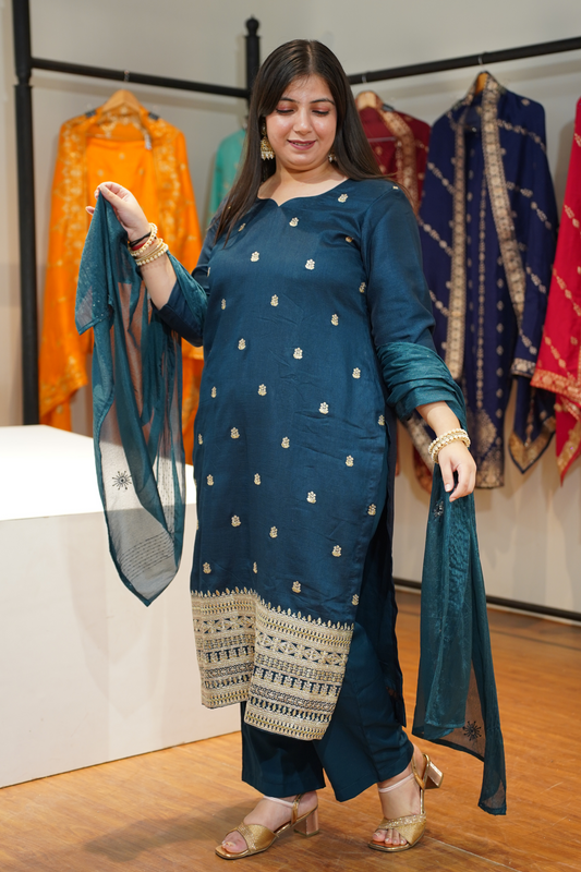 Morni Noor Embroidered Fancy Suit