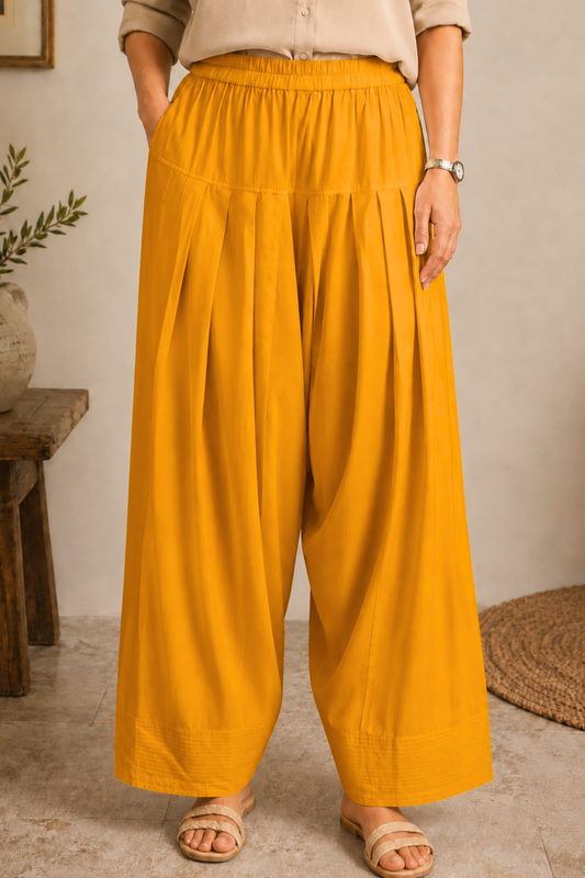 Mustard Rayon Farshi Salwar