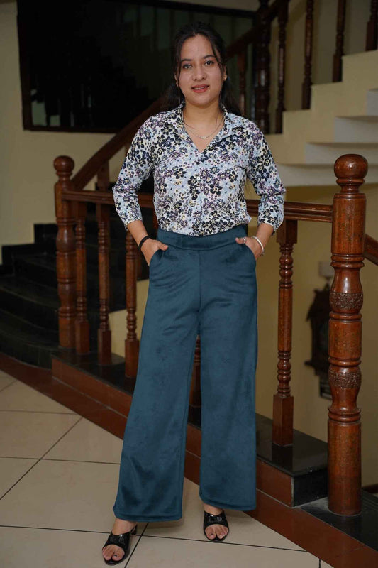 Peacock Velvet Fleece Pants