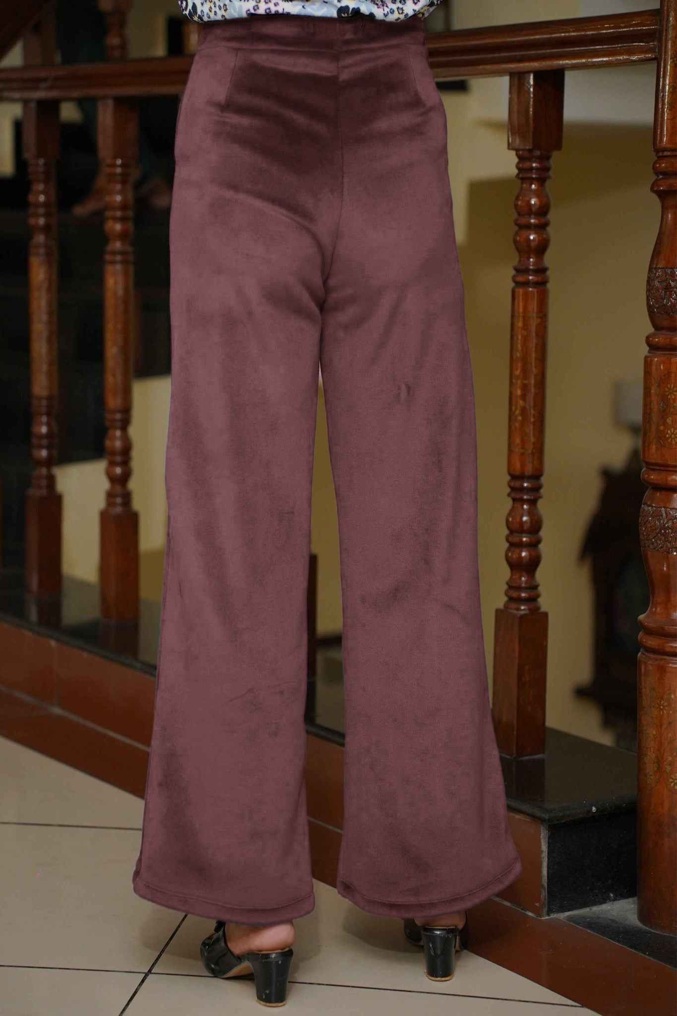Onion Pink Velvet Fleece Pants