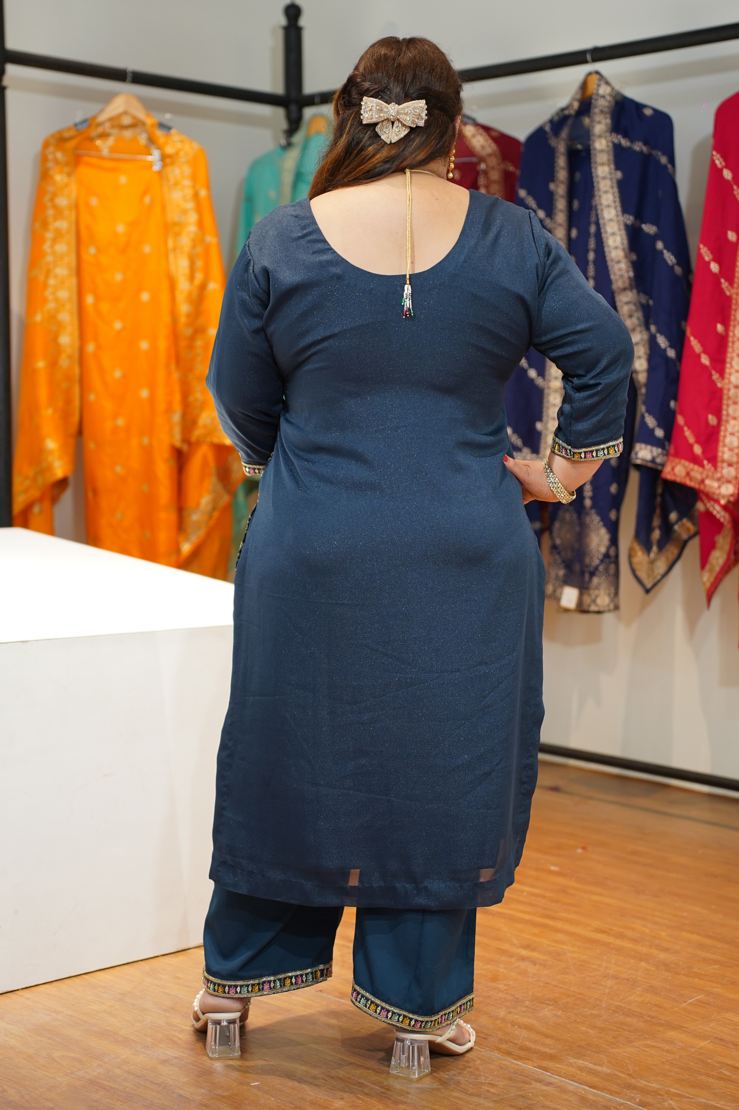 Neel Surmai Embroidered Fancy Suit