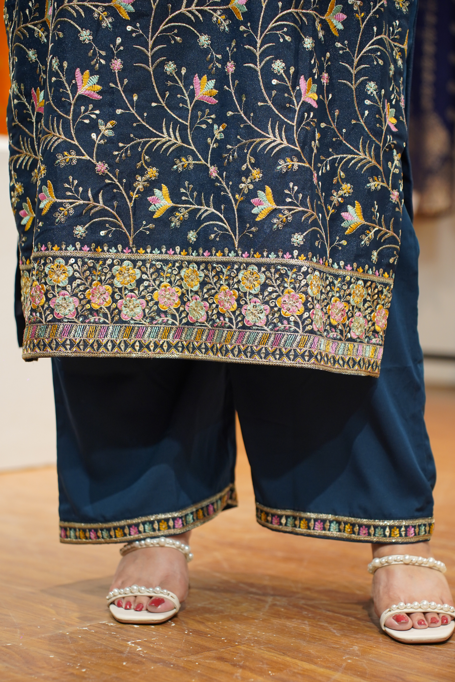 Neel Surmai Embroidered Fancy Suit