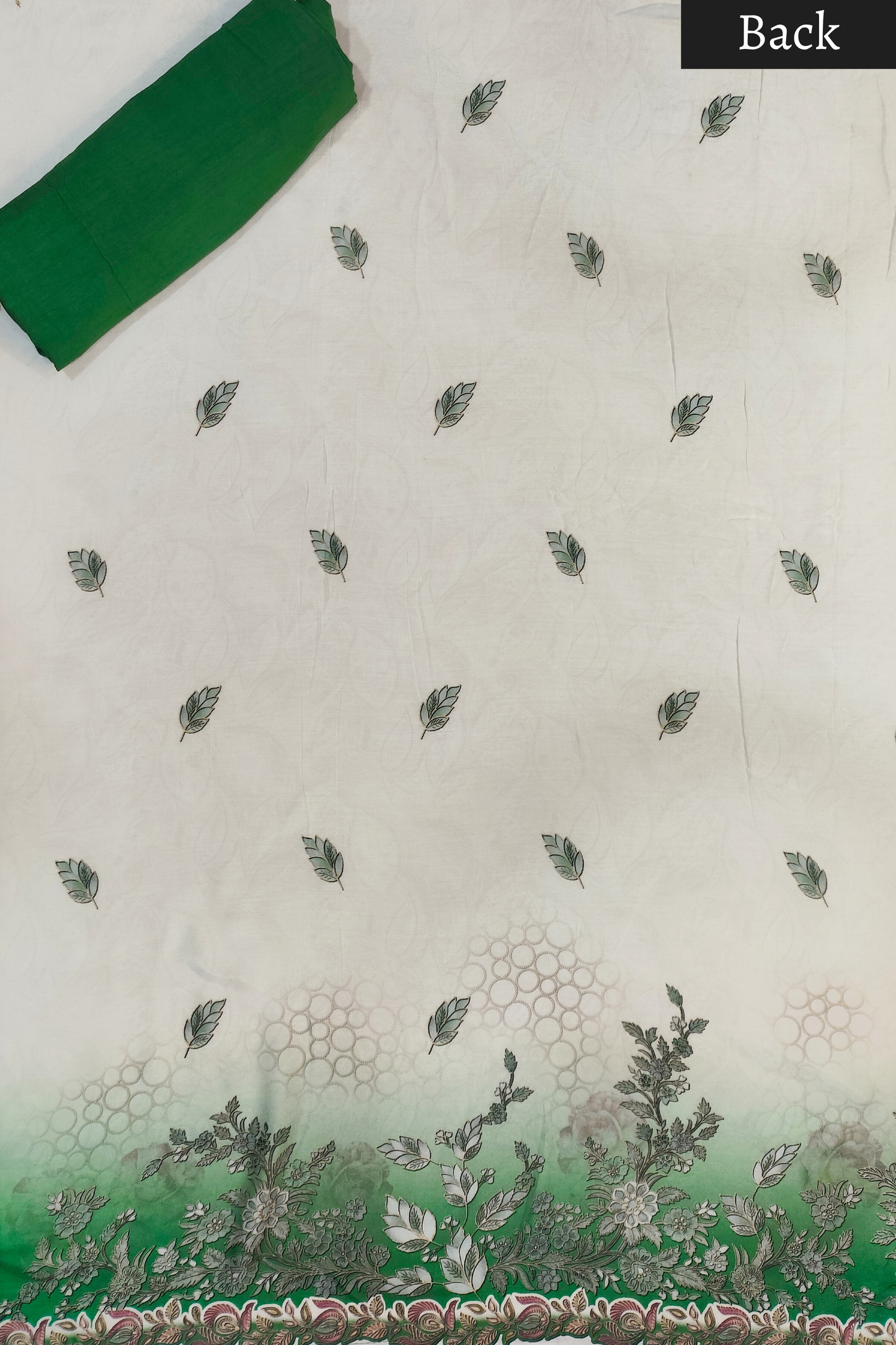 Neelam Ombré Muslin Dress Material with Aari Work