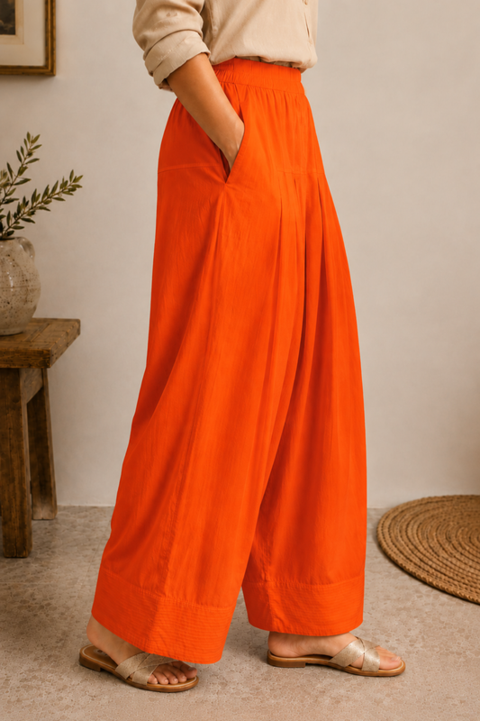 Orange Rayon Farshi Salwar