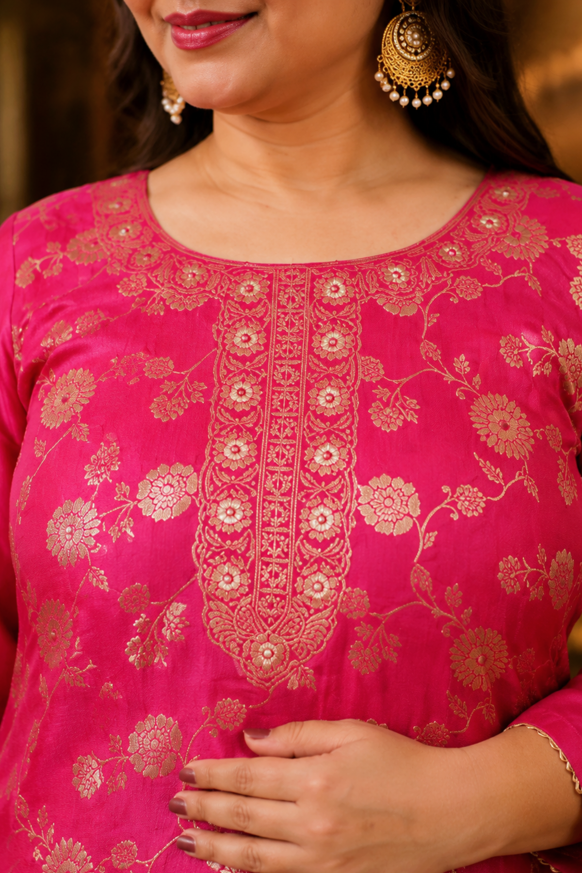Tickle Me Pink Silk Suit Set
