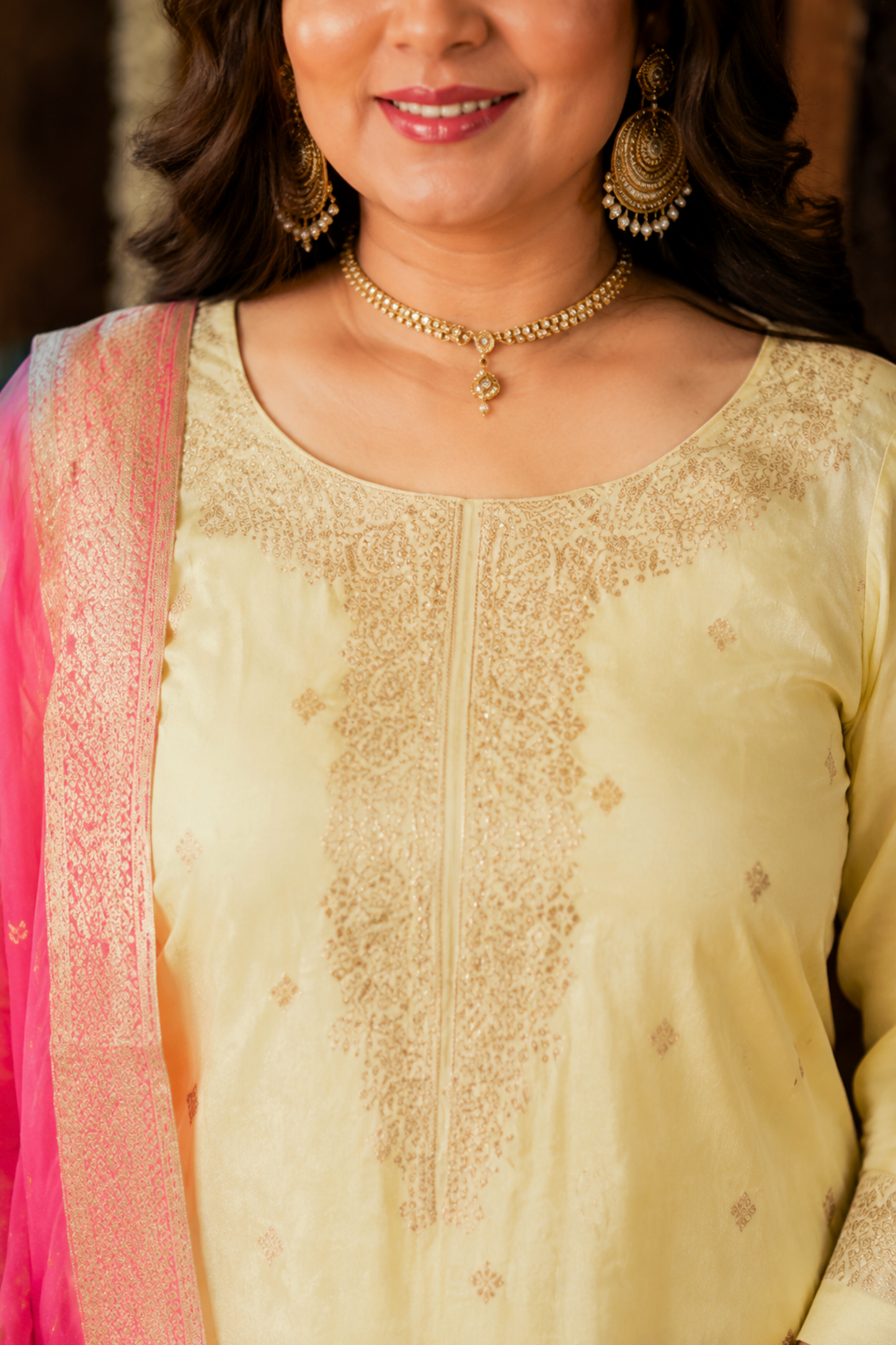 Pink Lemonade Jacquard Silk Suit