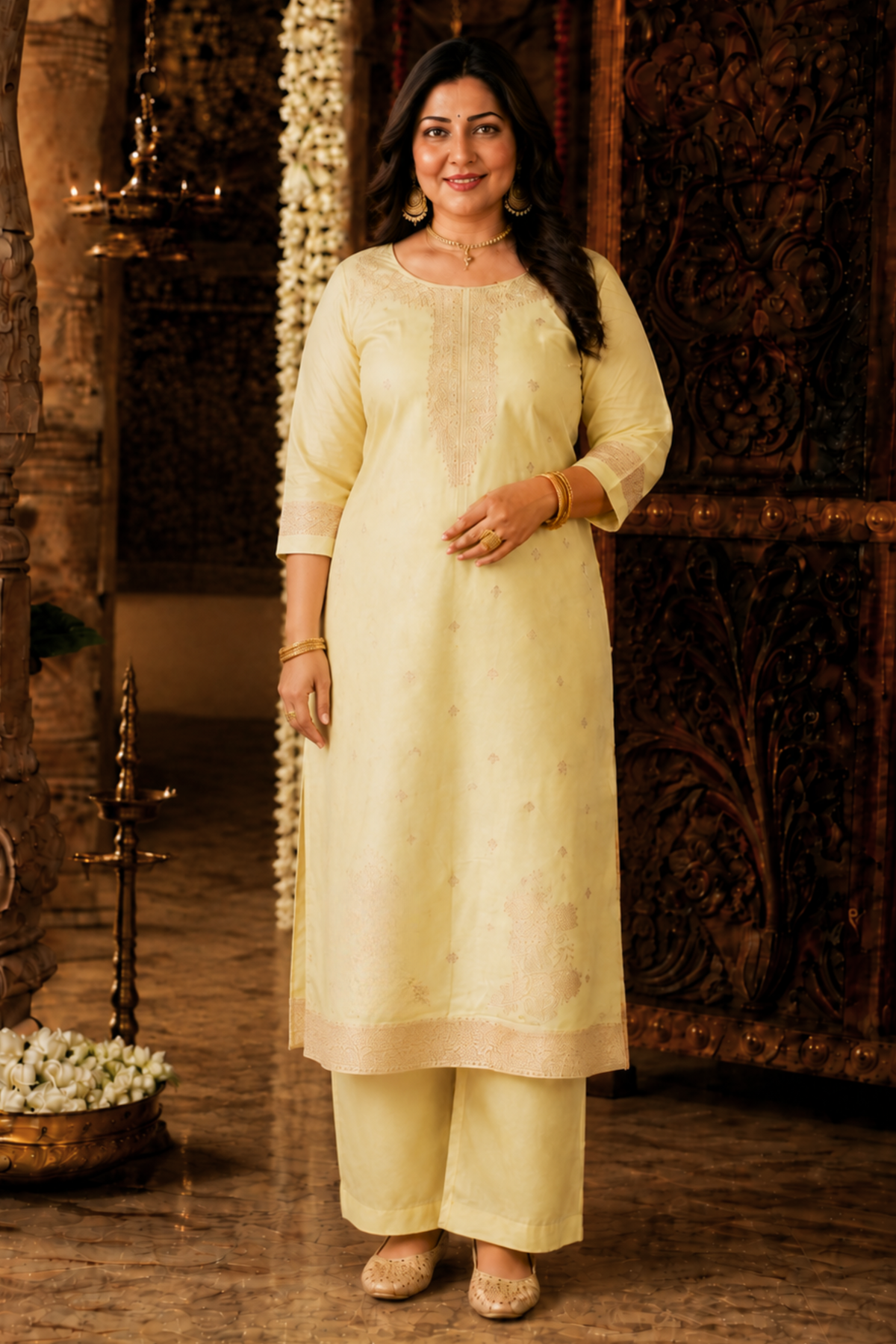 Pink Lemonade Jacquard Silk Suit