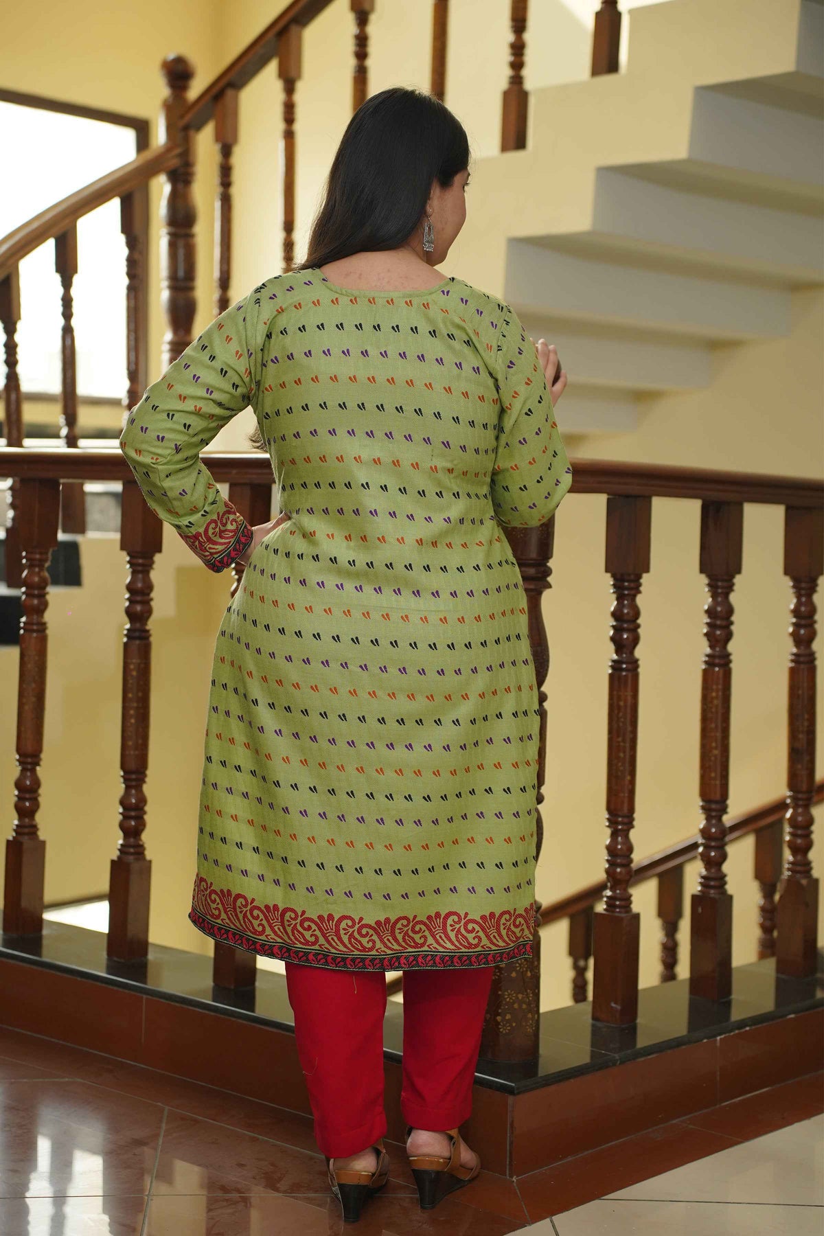 Pista Ember Woollen Kurta