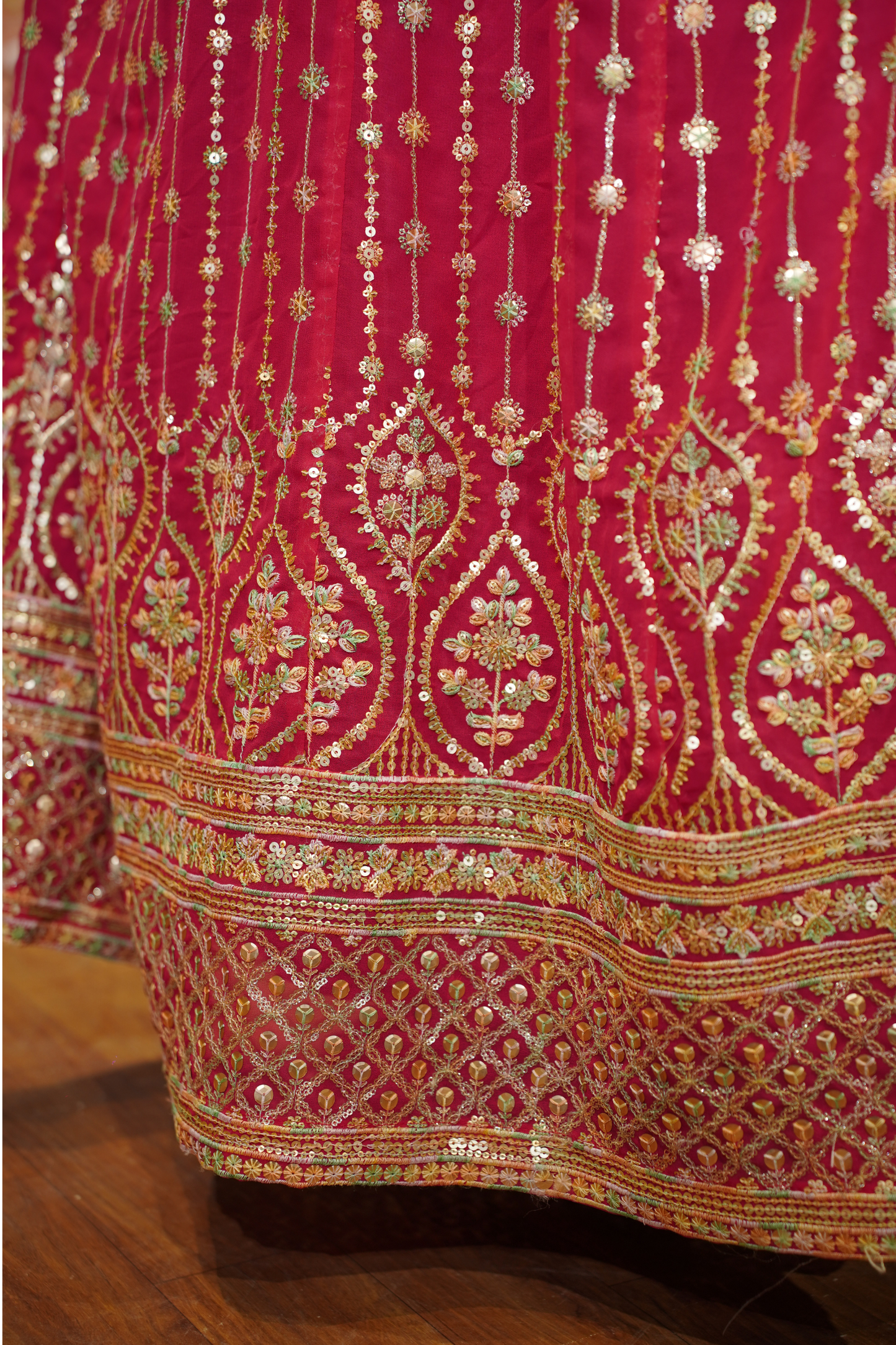 Roseatte Dazzle Embroidered Dress With Dupatta