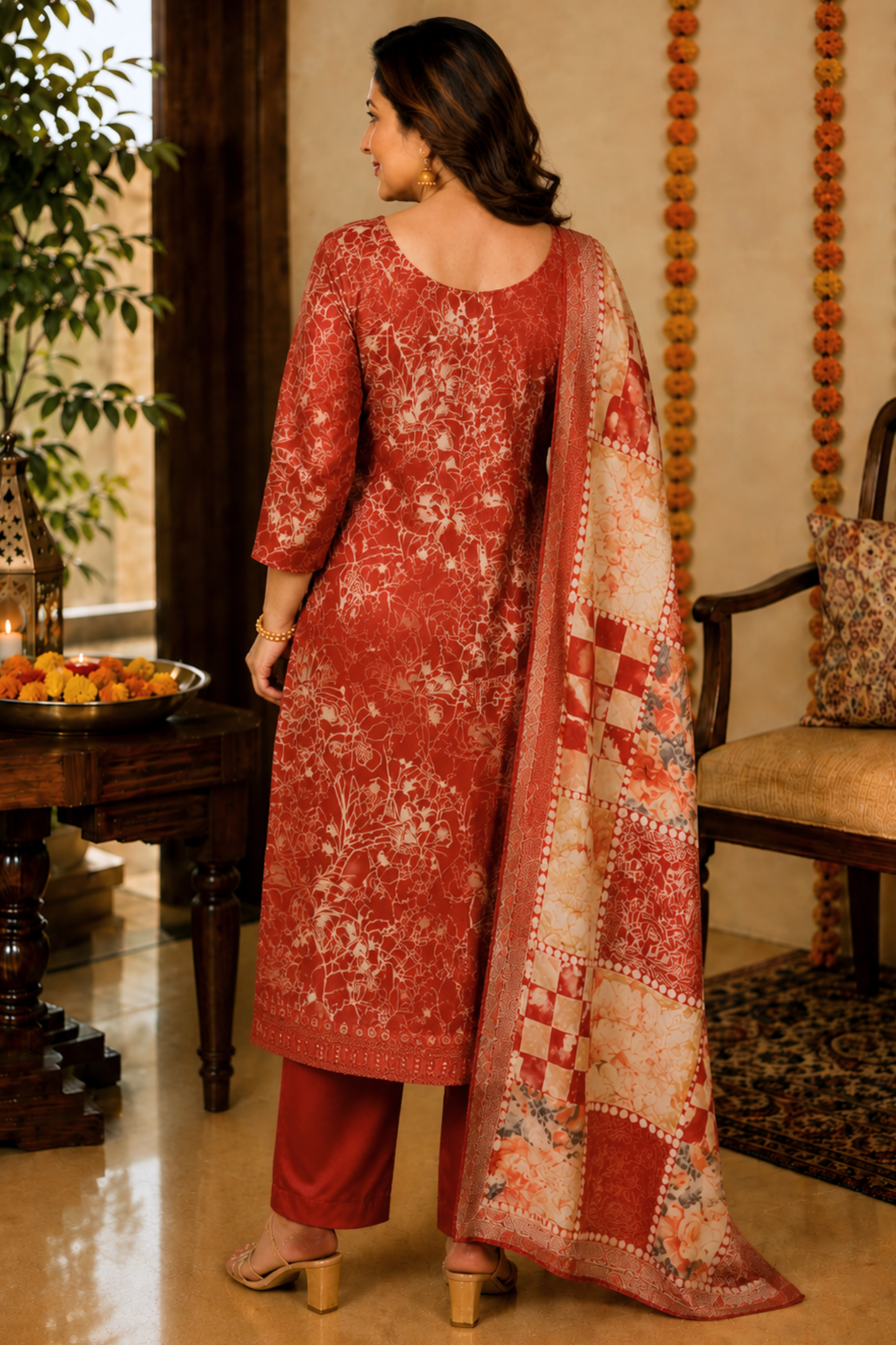 Shaahi Mehek Floral Suit Set