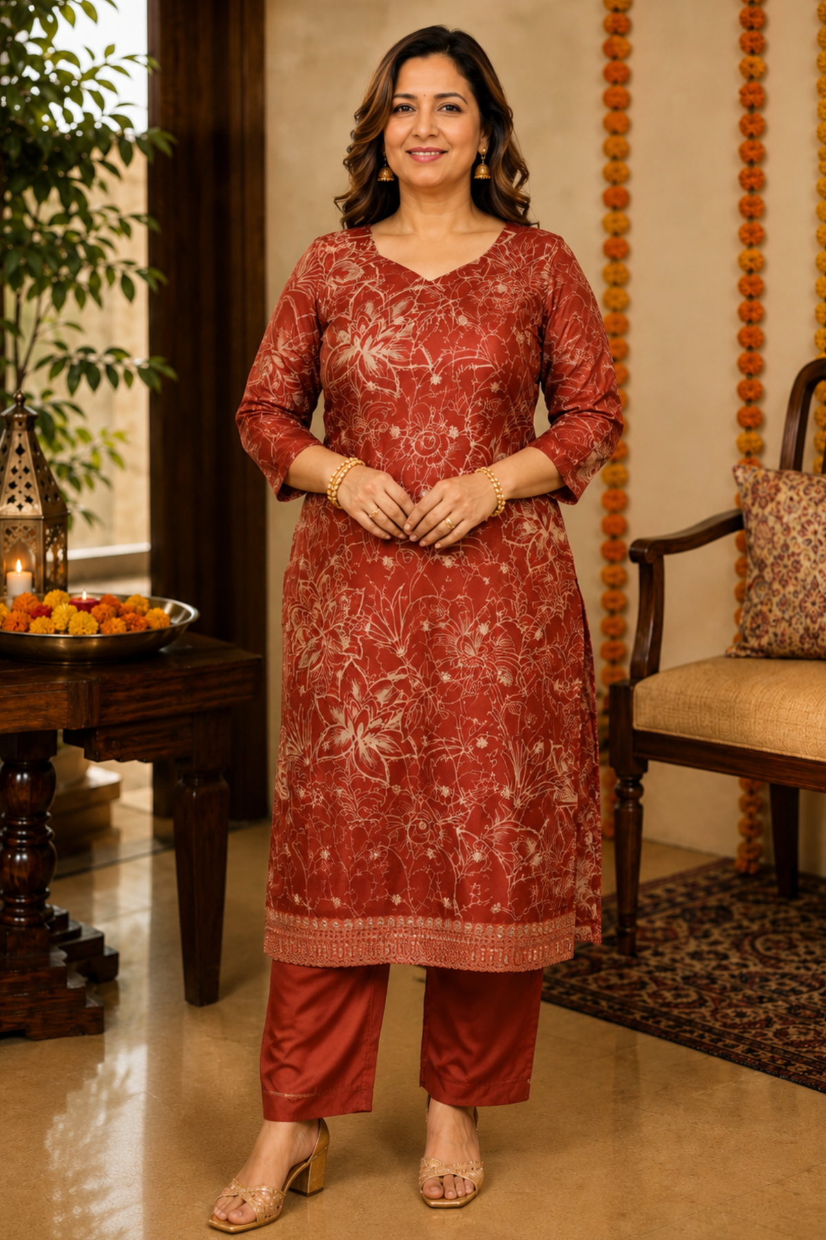 Shaahi Mehek Floral Suit Set