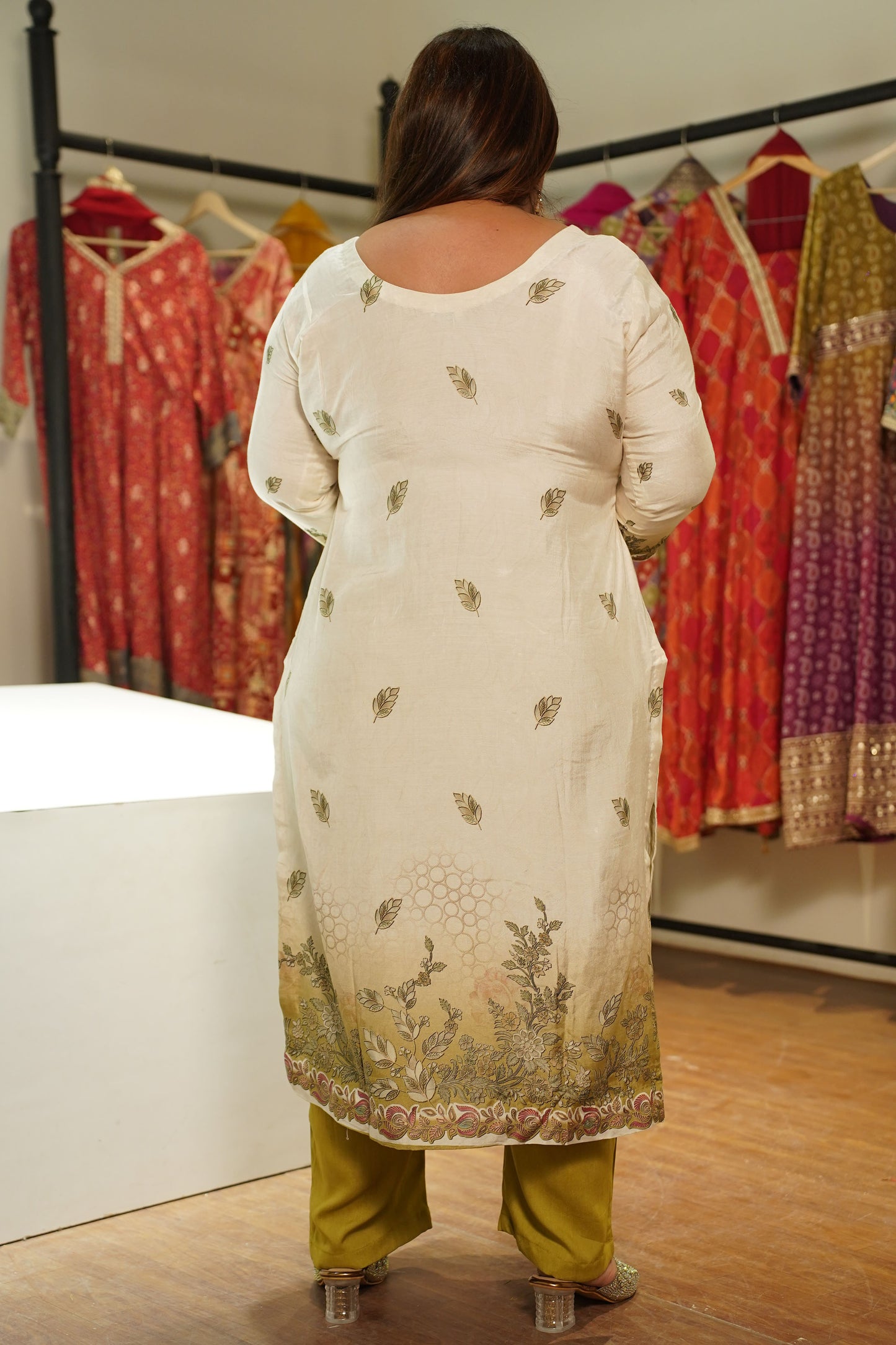 Sabaah Ombré Muslin with Aari Work