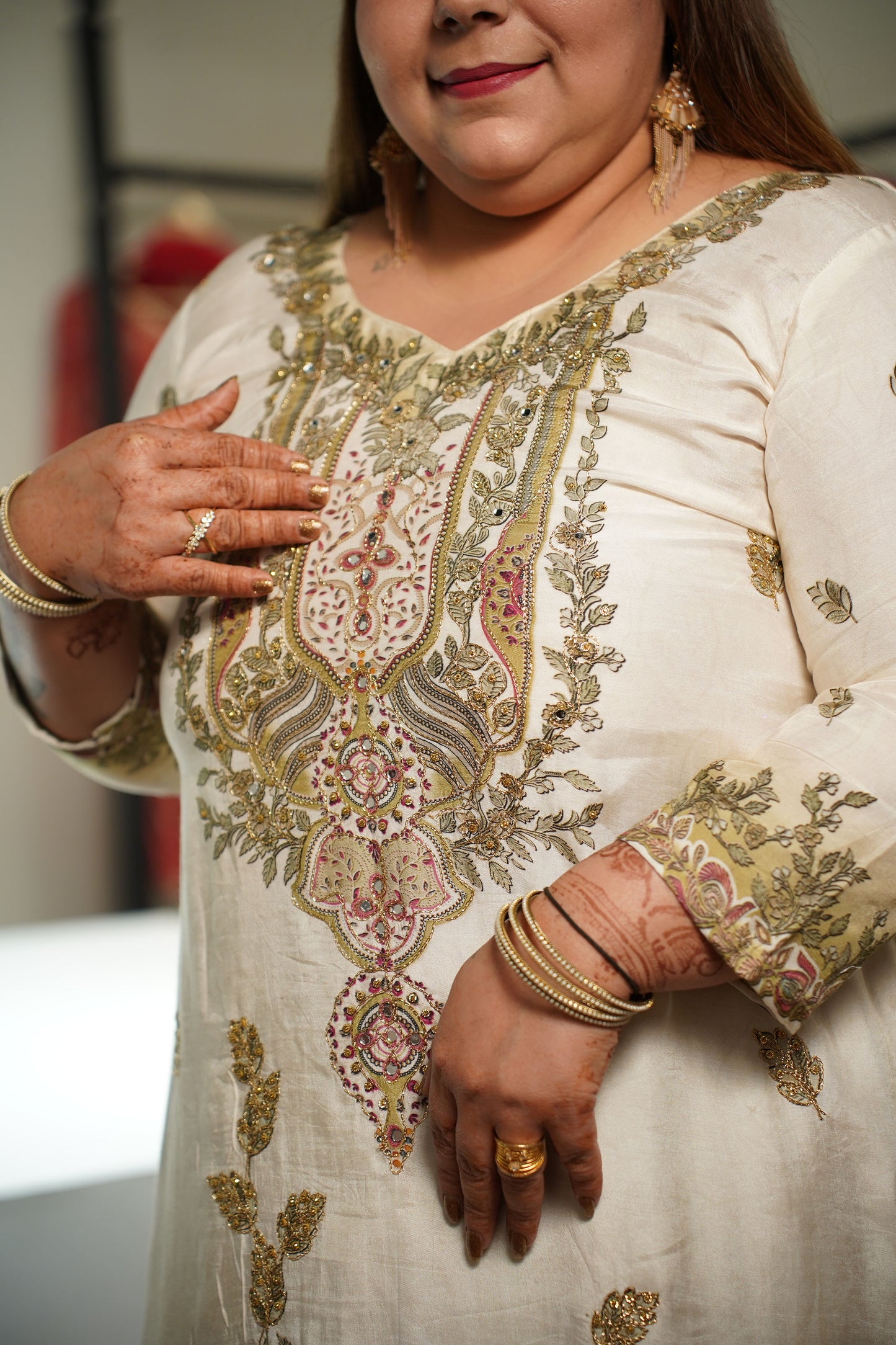 Sabaah Ombré Muslin with Aari Work