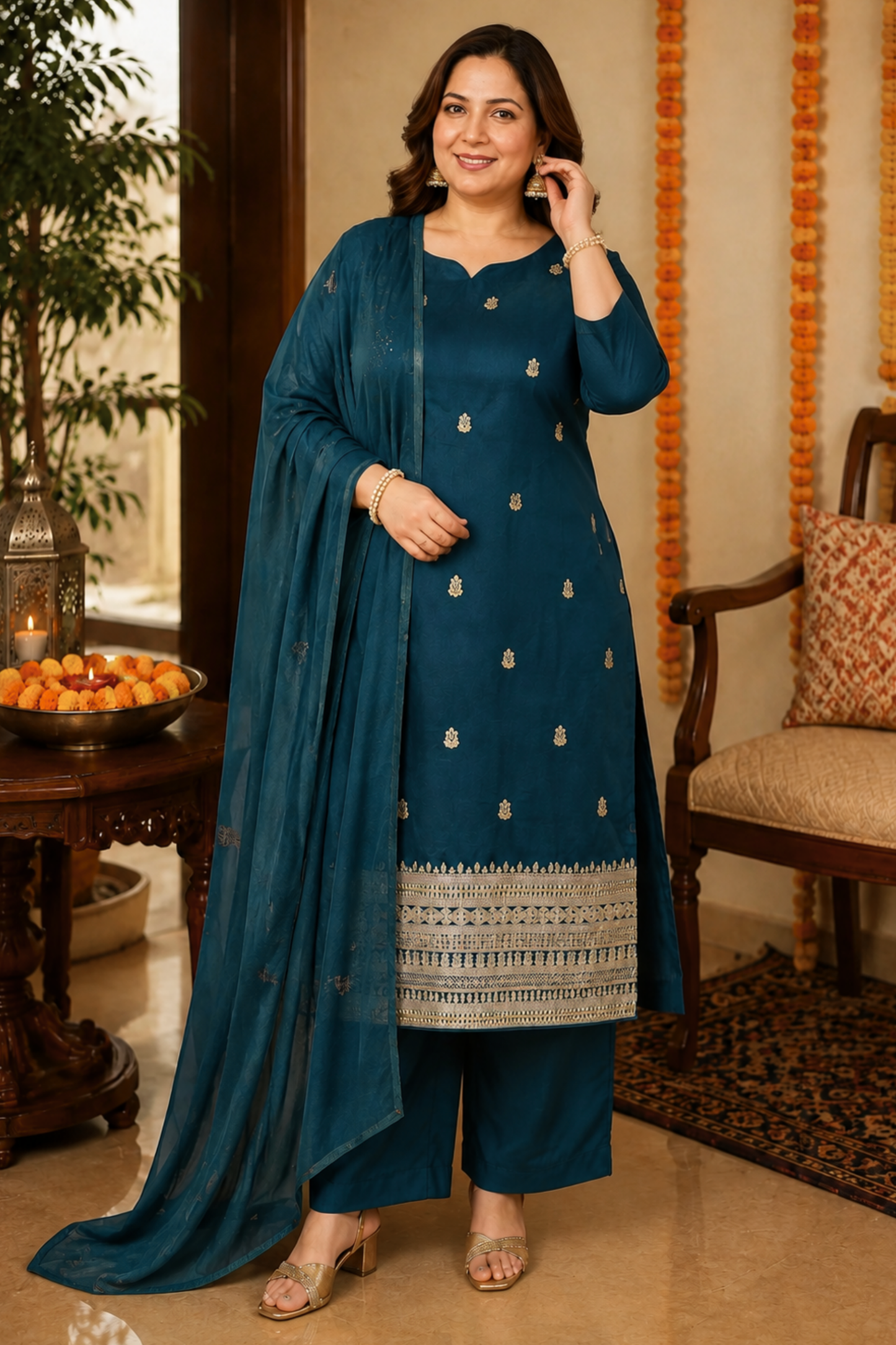 Morni Noor Embroidered Fancy Suit