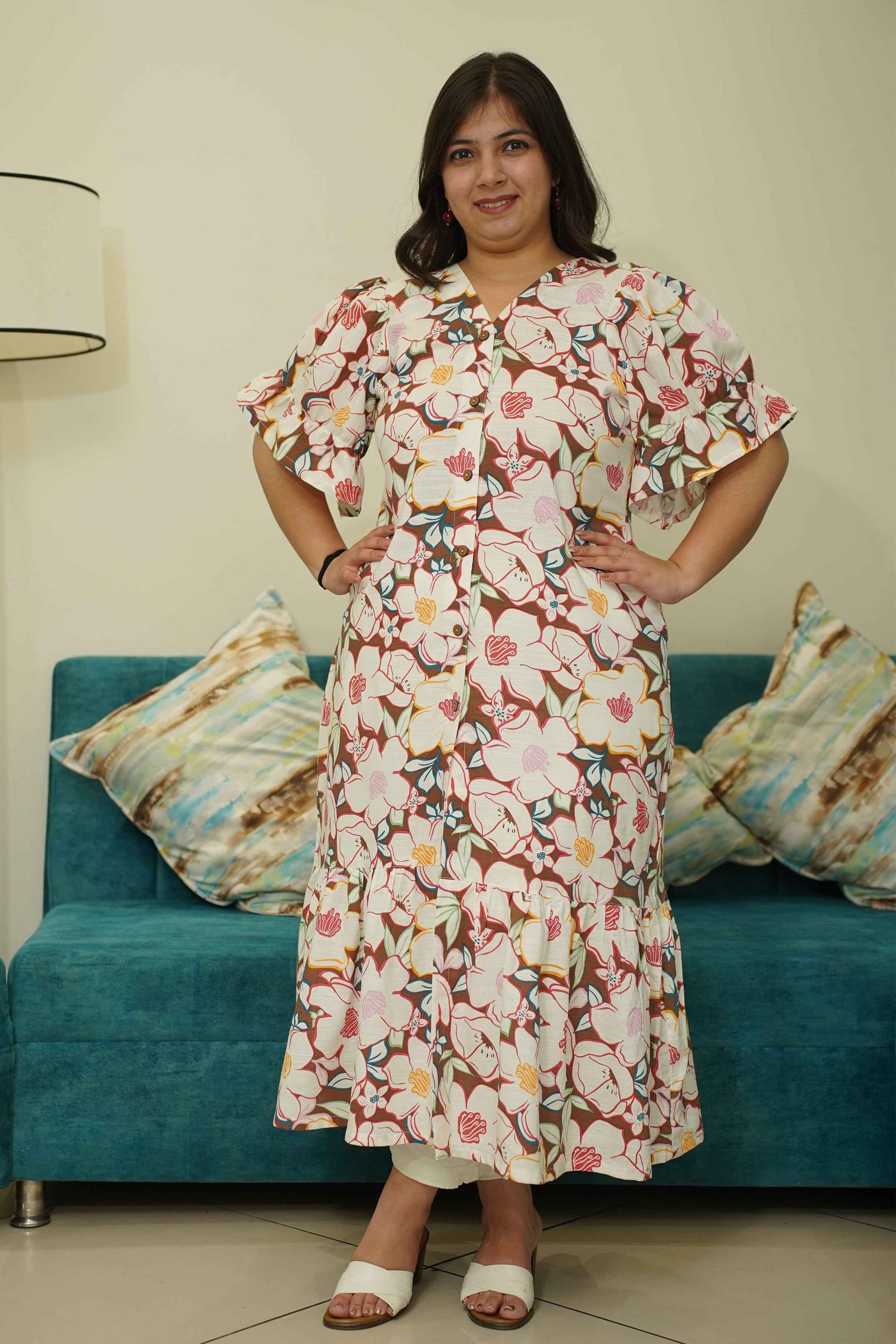 Buy Plus Size Tropical Flair Floral A-Line Dress | Apella - The XS to 10XL Store Buy Plus Size Tropical Flair Floral A-Line Dress | Apella - The XS to 10XL Store
