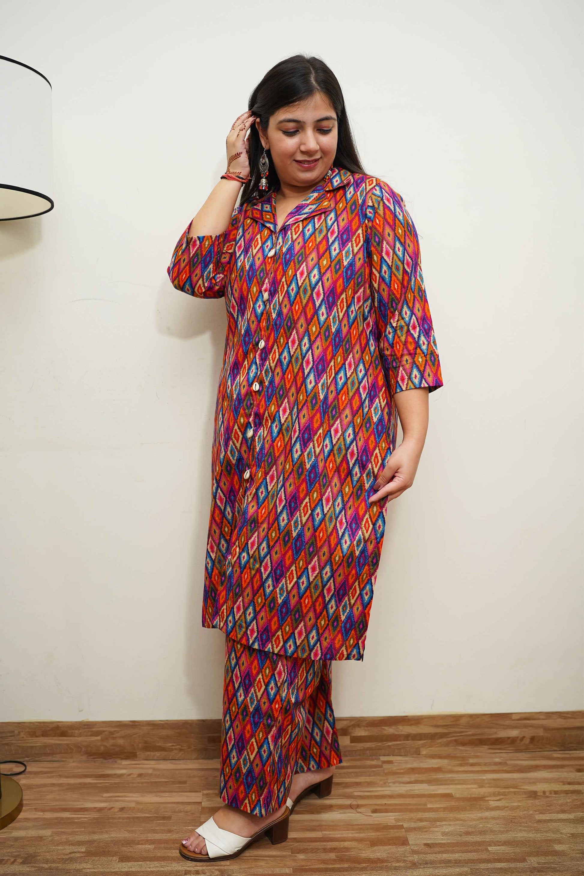 Vibrant Pink Co-ord Suit Set