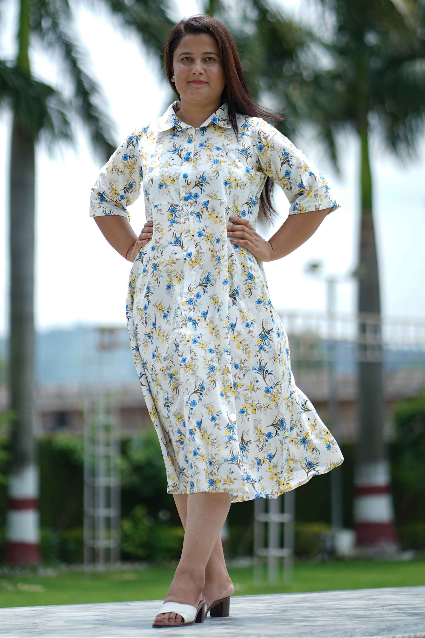 Shades of Summer Calf Dress