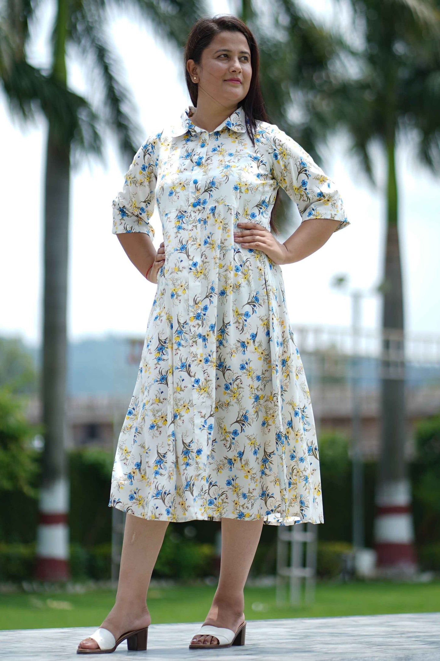 Shades of Summer Calf Dress