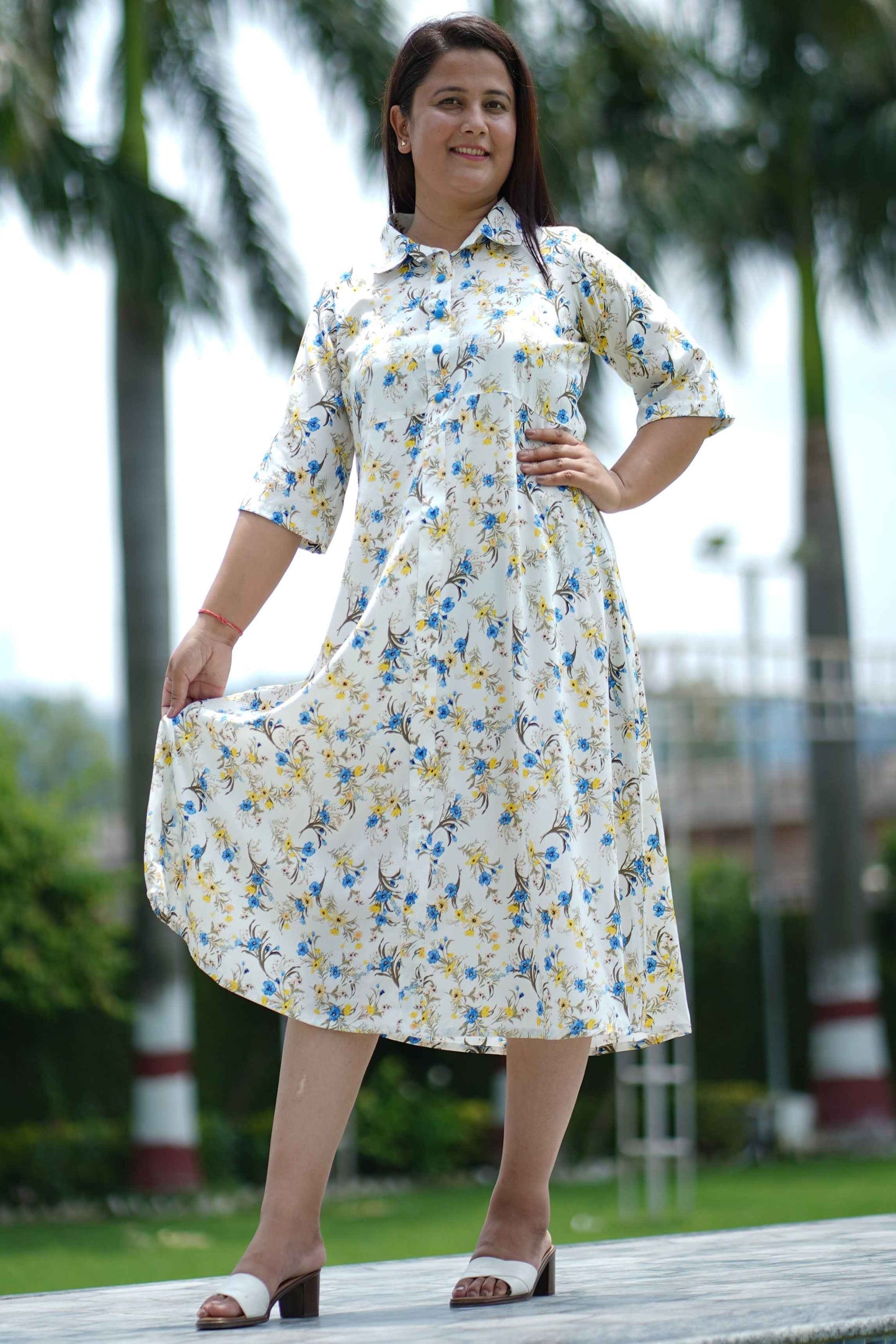 Shades of Summer Calf Dress