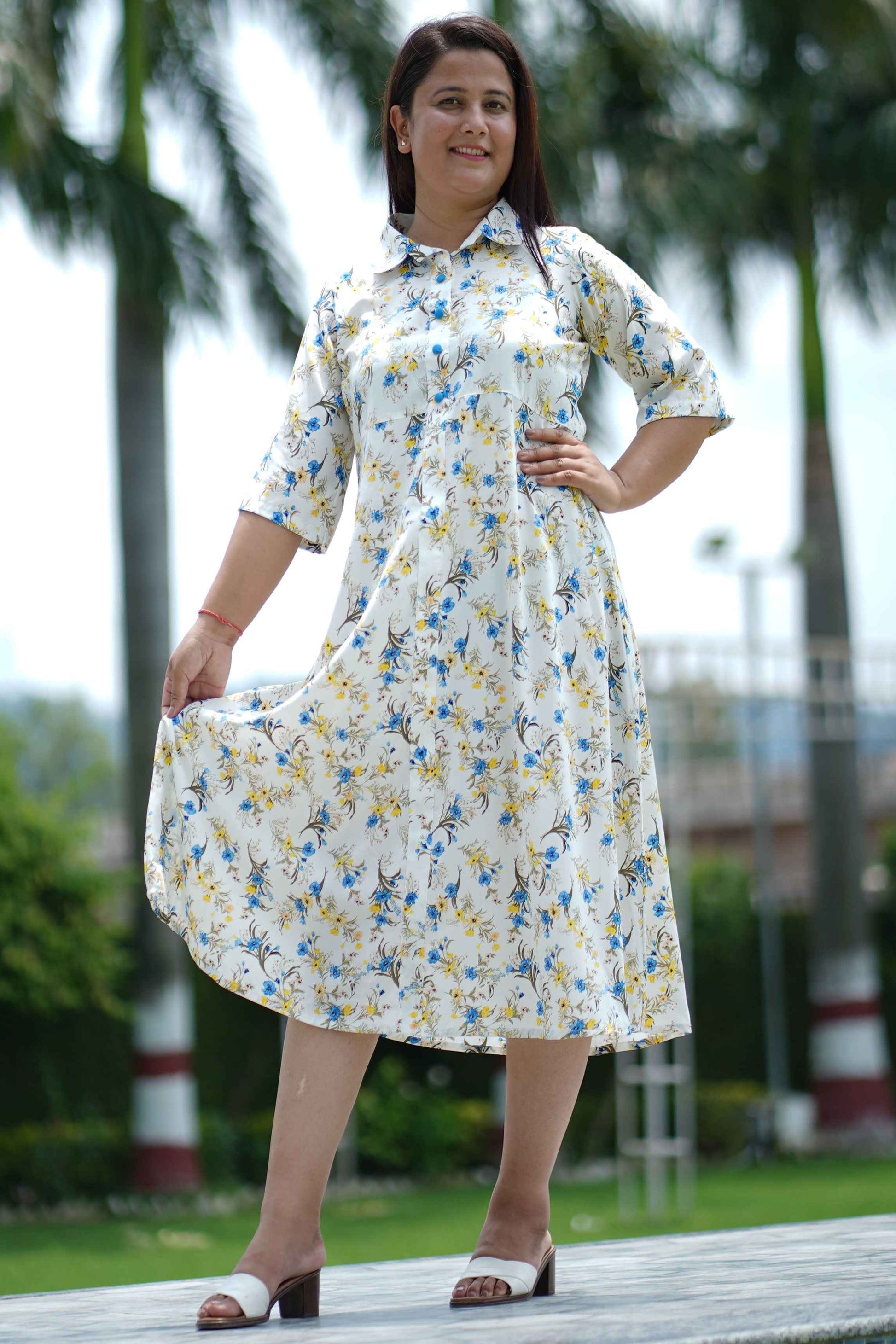 Shades of Summer Calf Dress