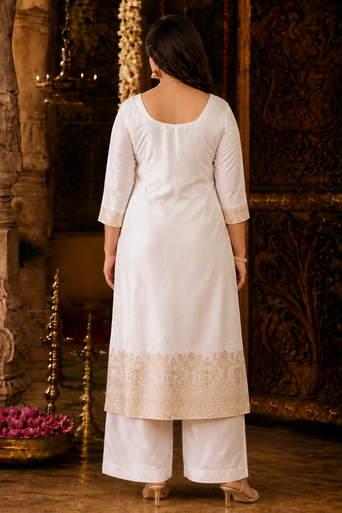 Vibhaa Jacquard Silk Suit Set