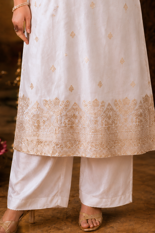 Vibhaa Jacquard Silk Suit Set