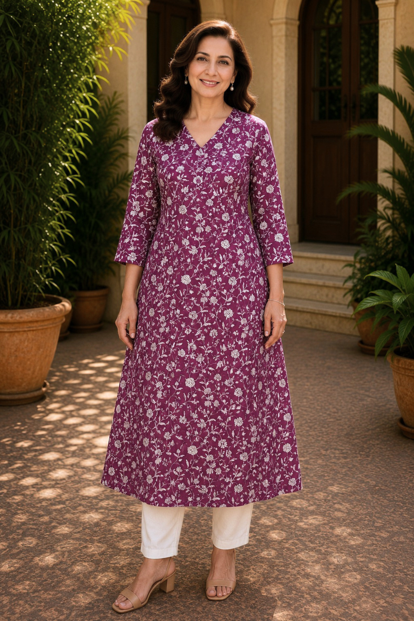 Aarohi Bagh A-line Cotton Kali Kurta