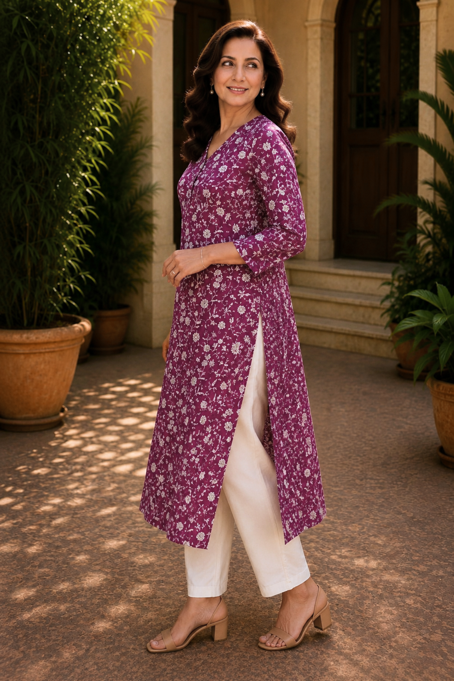 Aarohi Bagh A-line Cotton Kali Kurta
