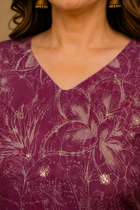 Rangeeli Shaam Floral Suit Set