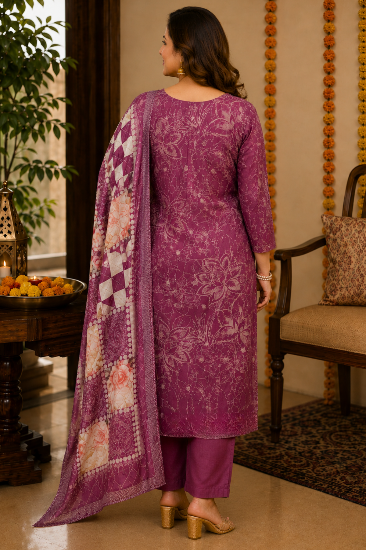 Rangeeli Shaam Floral Suit Set