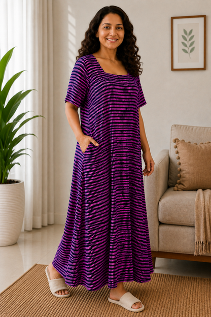 Dreamy Berry Rayon Night Gown