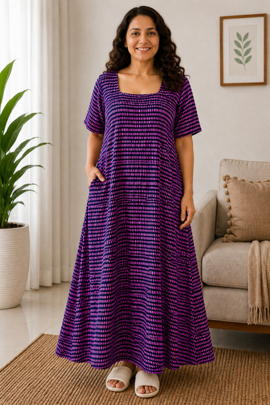 Dreamy Berry Rayon Night Gown